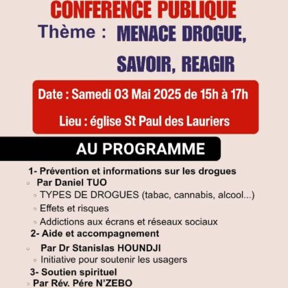 Affiche de la conférence publique